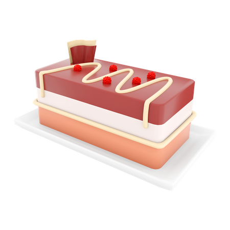 Cheesecake Slice  3D Icon