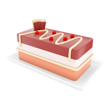 Cheesecake Slice  3D Icon
