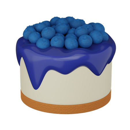 Cheesecake with raspberry jam 3D Icon
