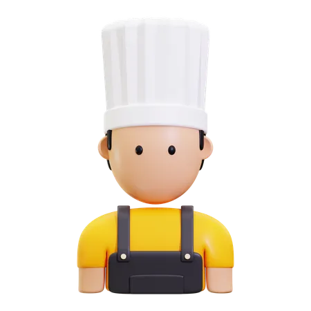 3 D Professional Chef Icon 3D Icon
