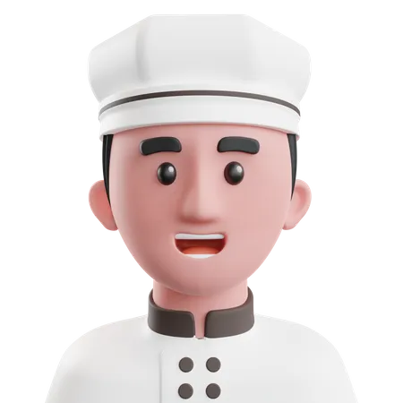 Chefe de cozinha  3D Illustration