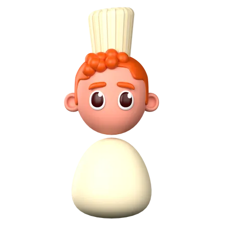 3 D Chef Avatar For Jobs Design 3D Icon