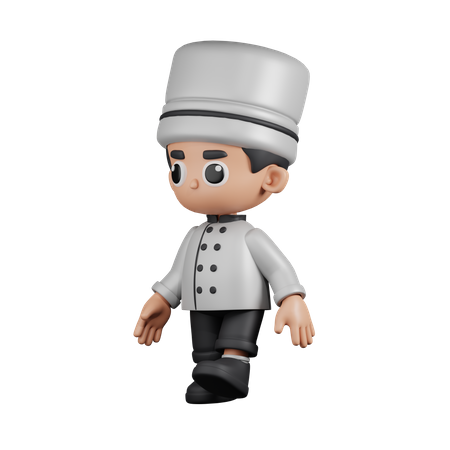 Chef ambulante  3D Illustration