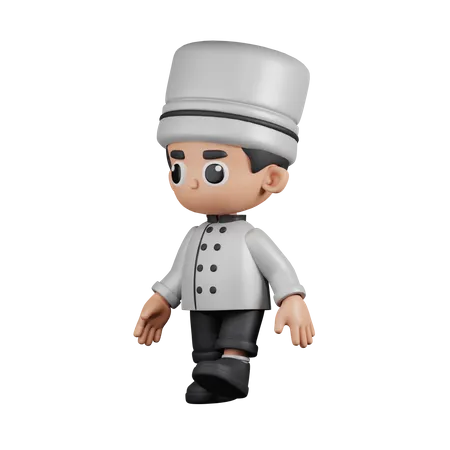 Chef ambulante  3D Illustration