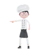 Chef Angry Pose While Pointing