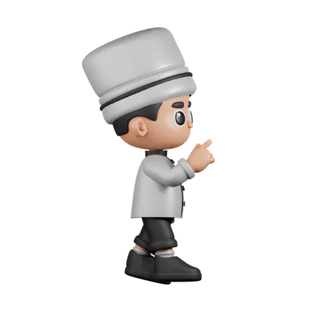 Chef com toque  3D Illustration
