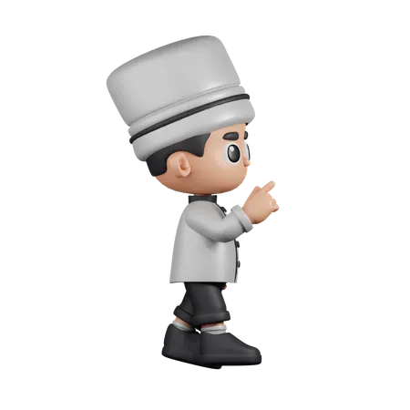 Chef con toque  3D Illustration