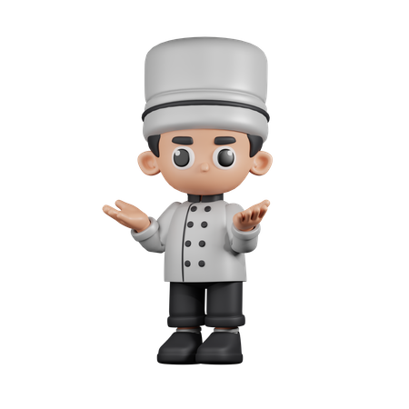 Chef confuso  3D Illustration