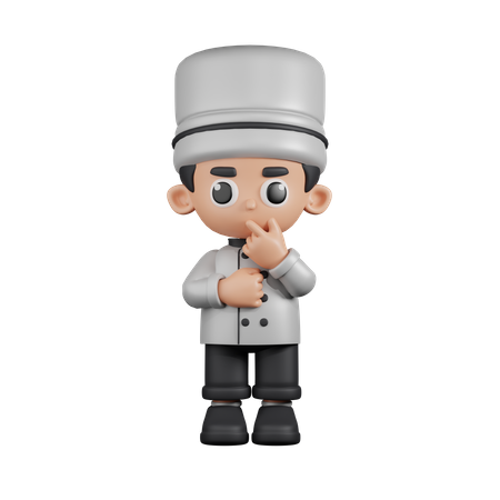 Chef Curioso  3D Illustration