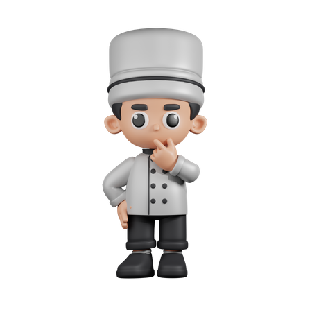 Chef Curioso  3D Illustration