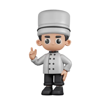 Chef dando conselhos  3D Illustration