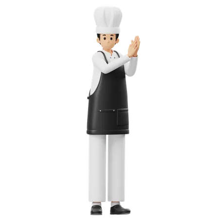 Chef The Kind bateu palmas  3D Illustration