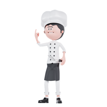 Chef Get An Idea  3D Icon
