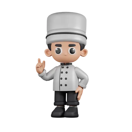 Chef Giving Advise  3D Illustration