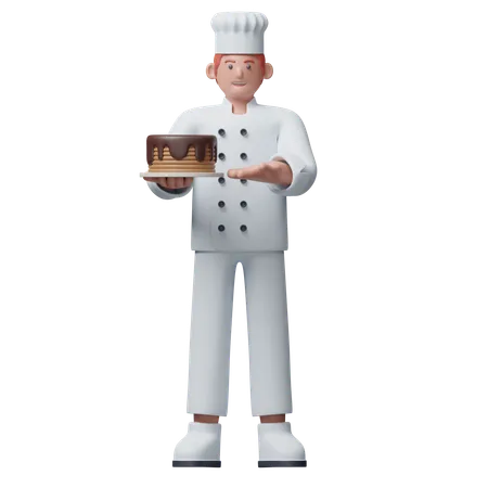 Cocinero gourmet  3D Illustration