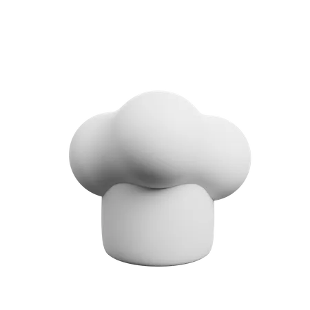 3 D Illustration Of Kitchenware Stuff Chef Hat 3D Illustration