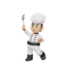 Chef Holding Spatula