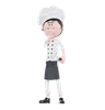 Chef Is Standing And Thingking