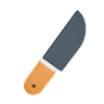 3d chef knife illustration