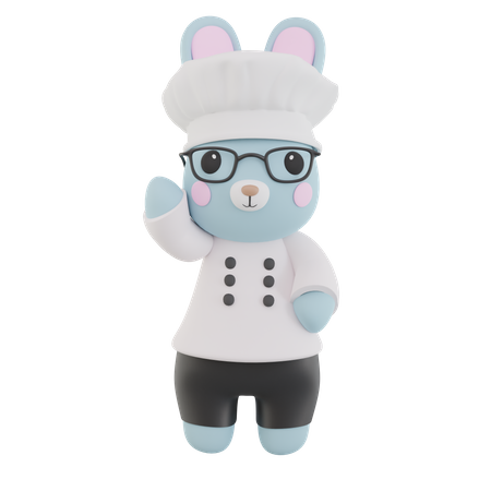 Lapin de chef  3D Icon