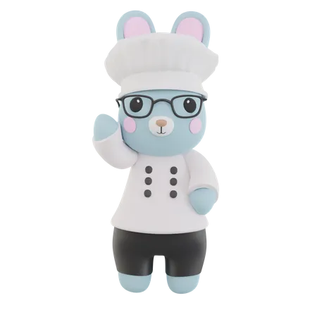 Lapin de chef  3D Icon