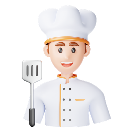 Chef masculino  3D Icon