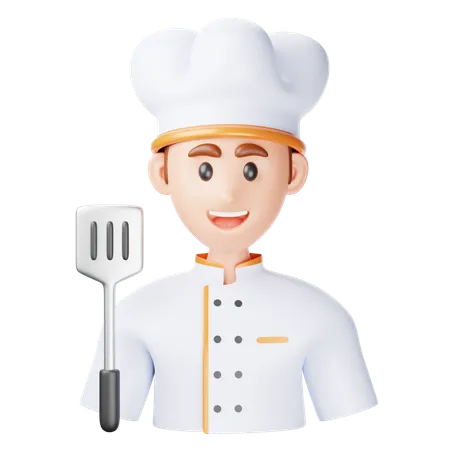 Chef masculino  3D Icon