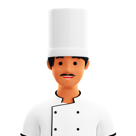 Chef masculino  3D Icon