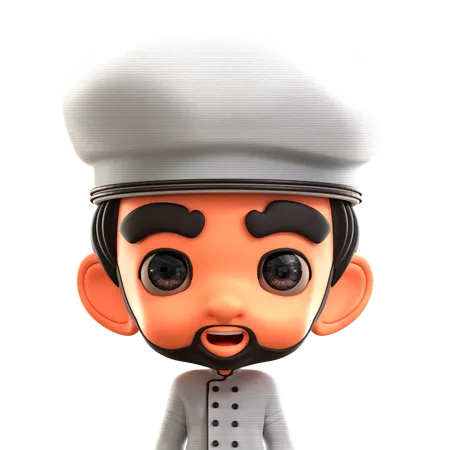 Chef masculino  3D Icon