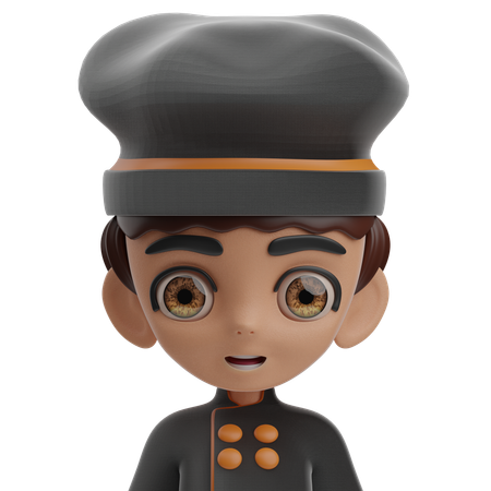 Chef masculino  3D Icon