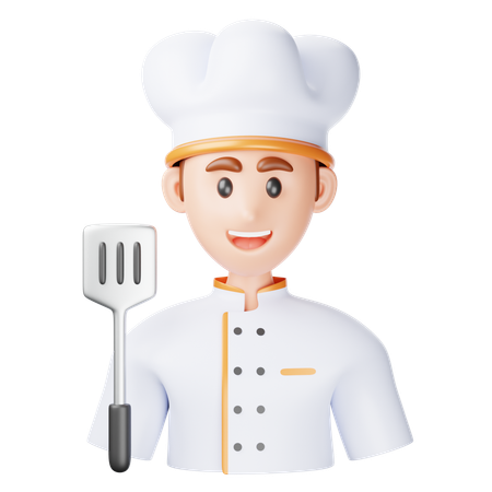 Chef masculino  3D Icon