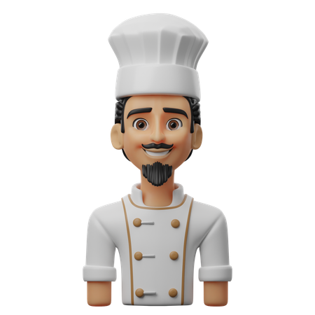 Chef masculino  3D Icon