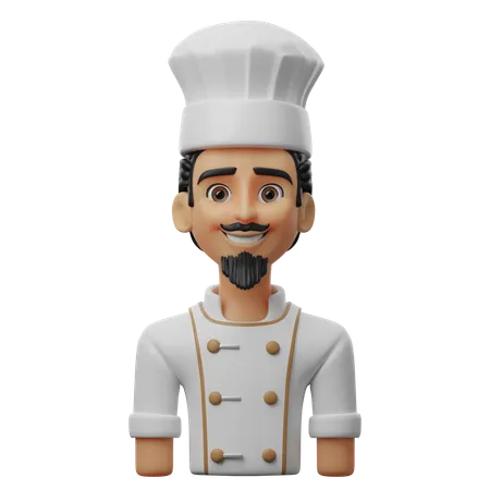 Chef masculino  3D Icon