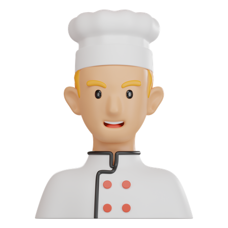 Chef masculino  3D Icon