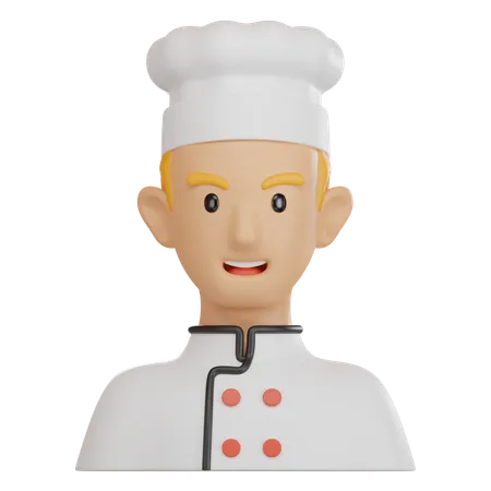 Chef masculino  3D Icon