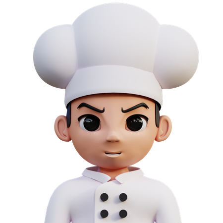 Chef masculino  3D Icon