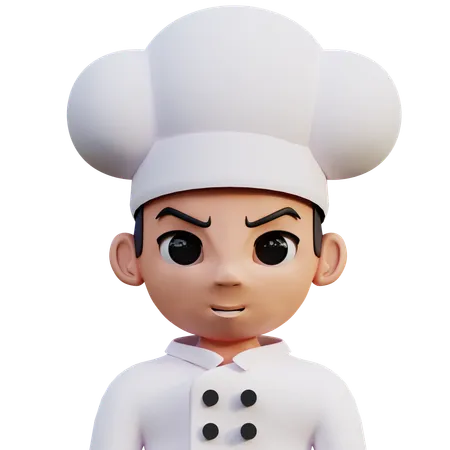 Chef masculino  3D Icon