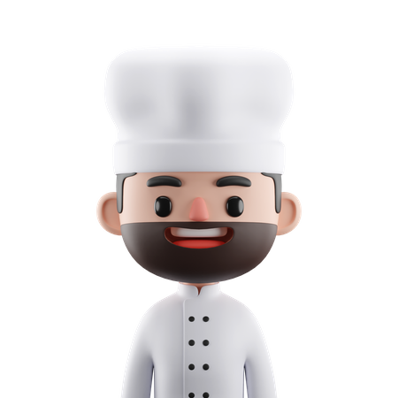 Chef masculino  3D Icon