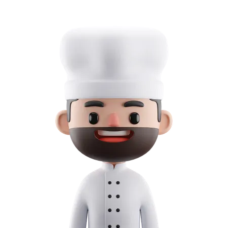 Chef masculino  3D Icon