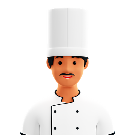 Chef masculino  3D Icon