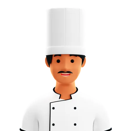 Chef masculino  3D Icon