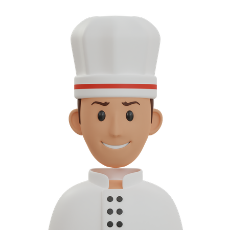 Chef masculino  3D Icon