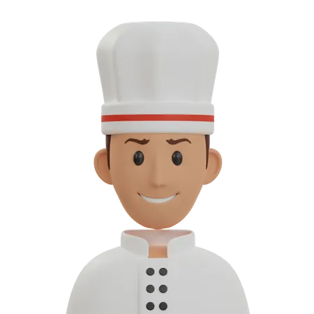 Chef masculino  3D Icon