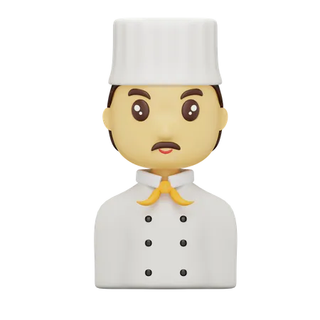 Chef masculino  3D Icon