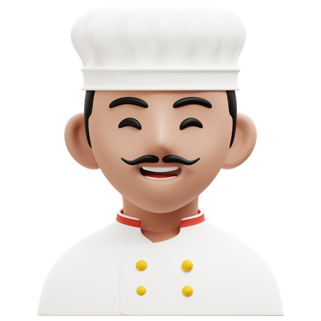 Chef masculino  3D Icon