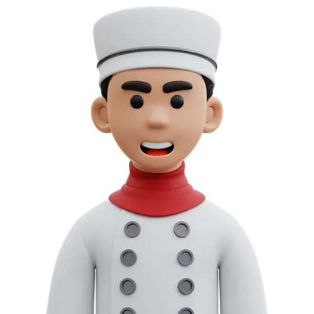 Chef masculino  3D Icon