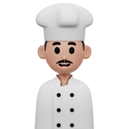 Chef masculino  3D Icon