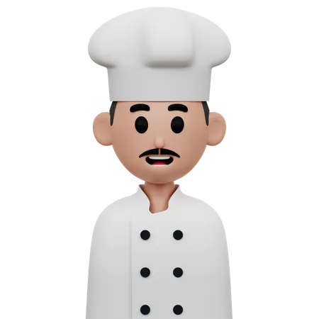 Chef masculino  3D Icon