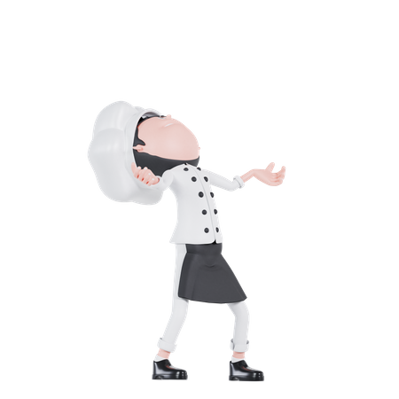 Chef muito irritado  3D Illustration