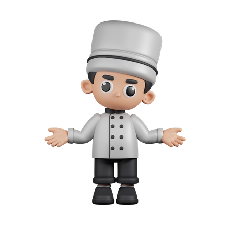 Chef não tem ideia  3D Illustration